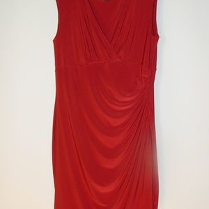 RAPH LAUREN WOMENS DRESS REDDISH ORANGE